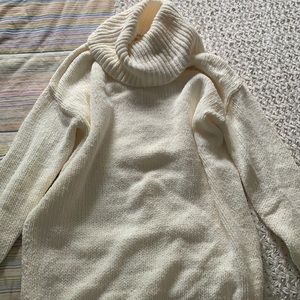 Big knit cowl neck sweater